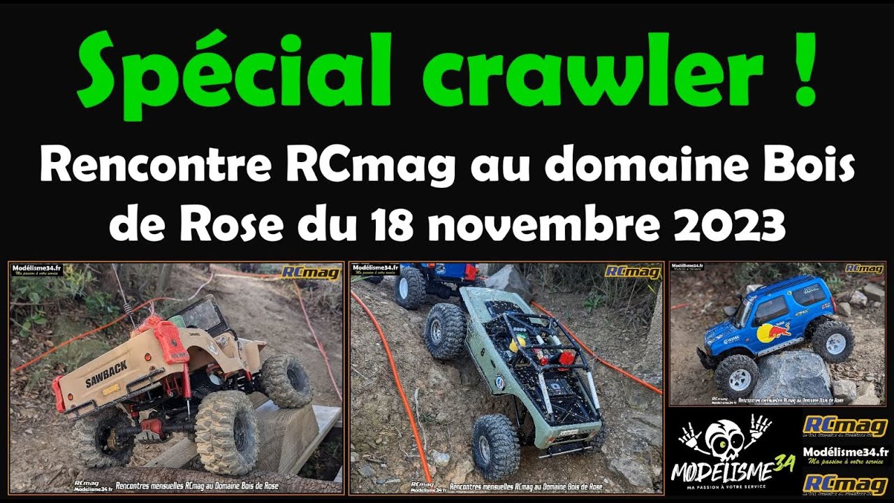 Spécial crawler ! Rencontre RCmag au domaine Bois de Rose du 18 novembre 2023