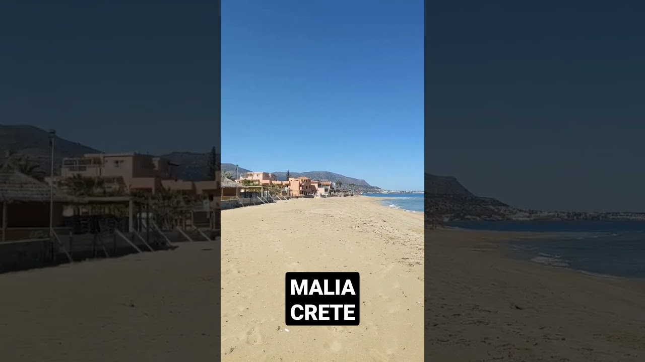 Malia beach Crete | Just before the start of summer season beaches | Beach in Crete Greece