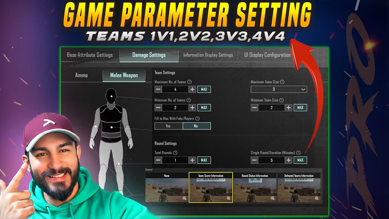GAME PARAMETER SETTING WOW MAPS | 1V1 2V2 3V3 4V4 ALL SETTINGS EXPLAINE