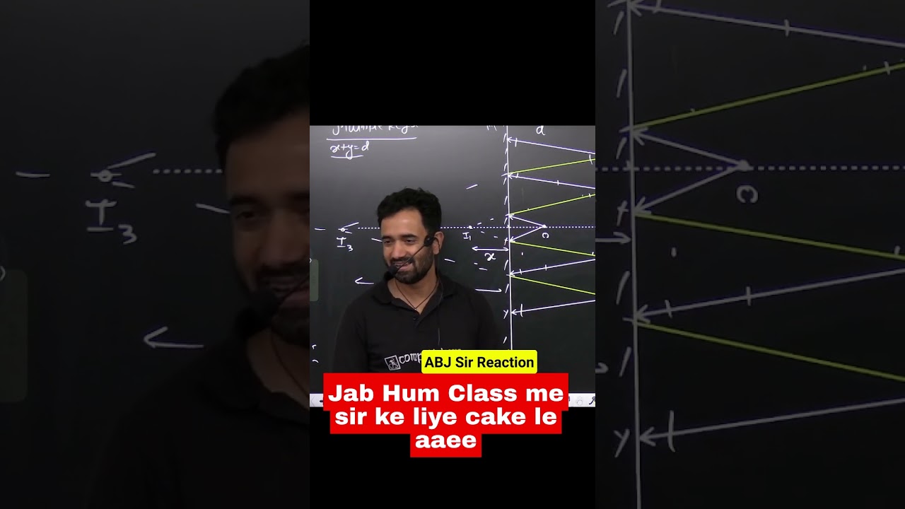 ABJ Sir Angry Reaction 😒😒 | Class mein banaya sir ka birthday | #birthday #abj #shorts