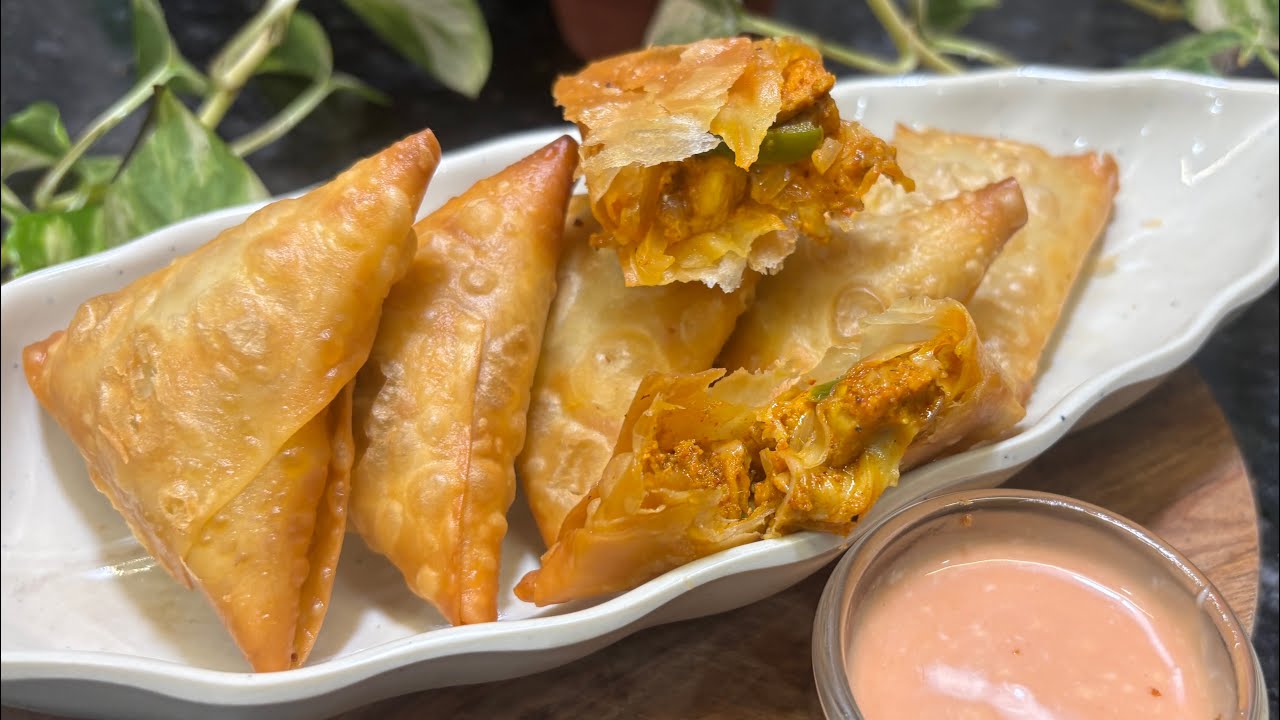 Ramadan series episode-10 | Chicken Tandoori samosa recipe | Ramadan special | crispy chicken samosa