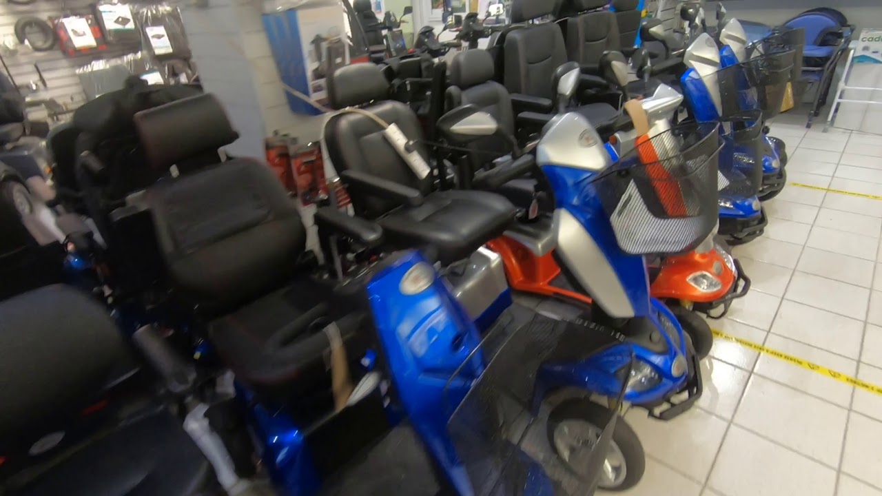 Range of mobility products on display at our Bristol showroom | Elite Mobility