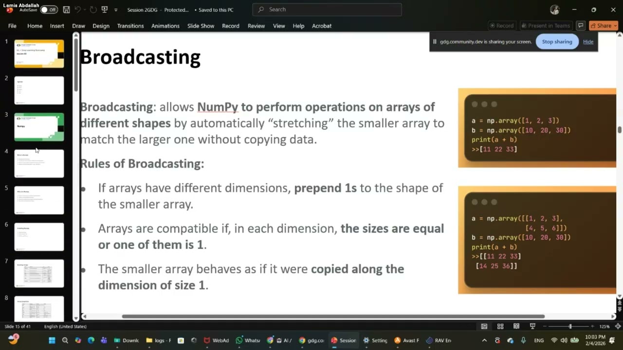 AI / Machine Learning (Session #2)
