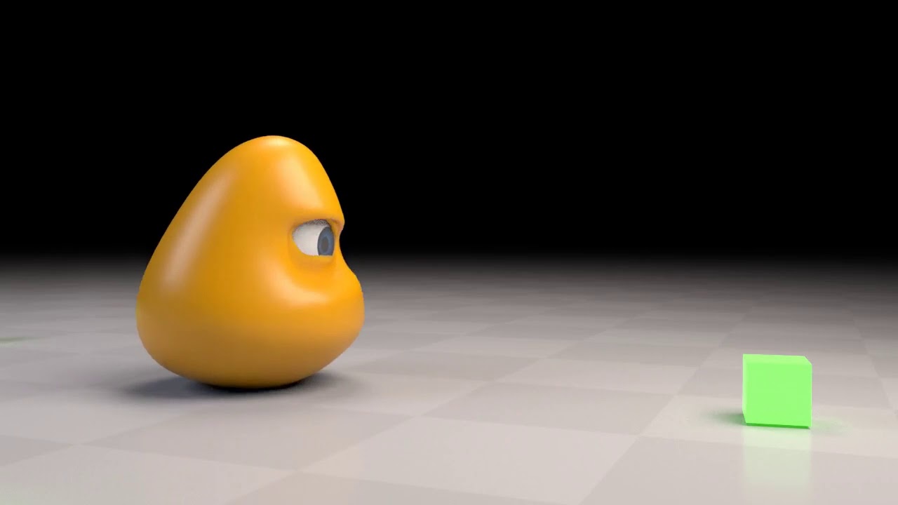 orange blob animation for animation fundamentals