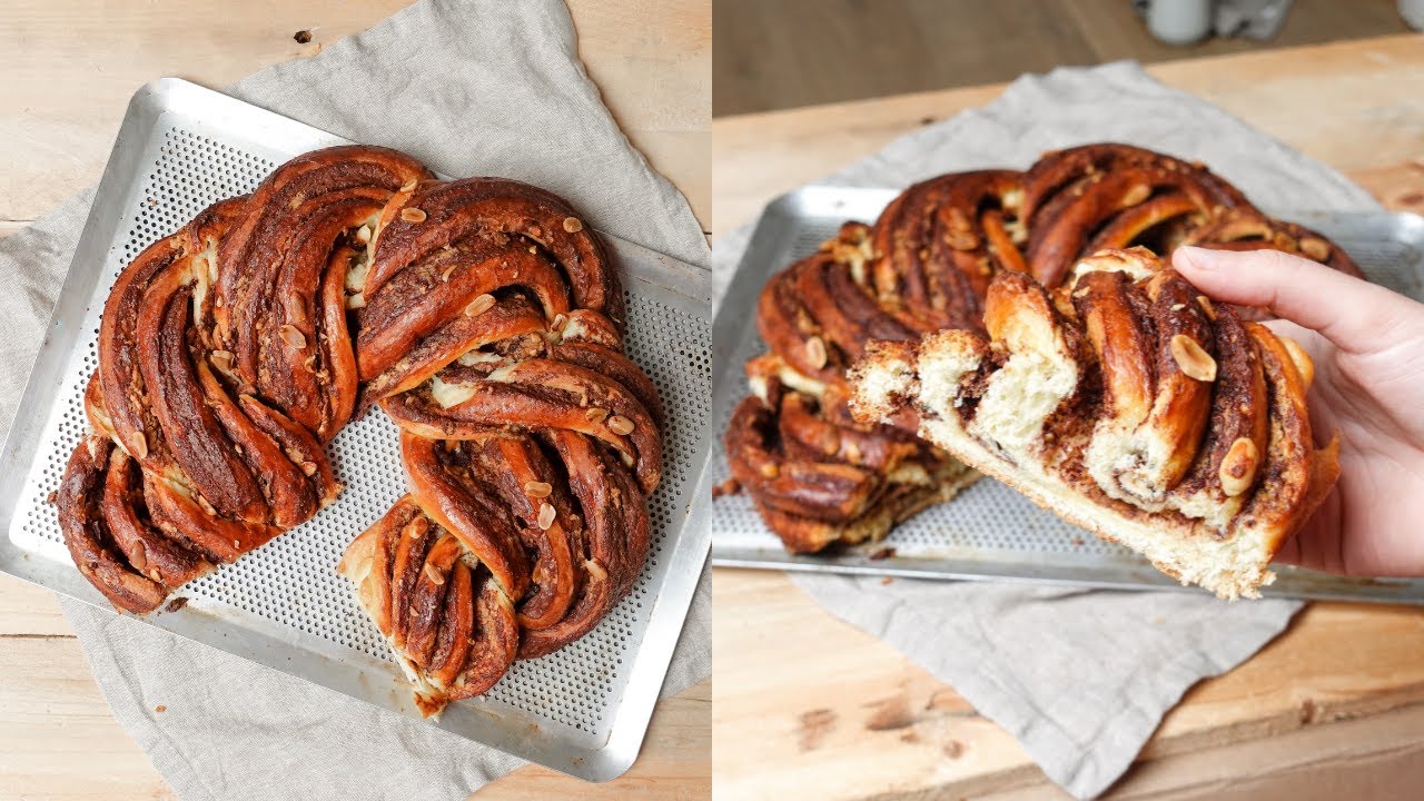 Énorme Babka chocolat cacahuète :D