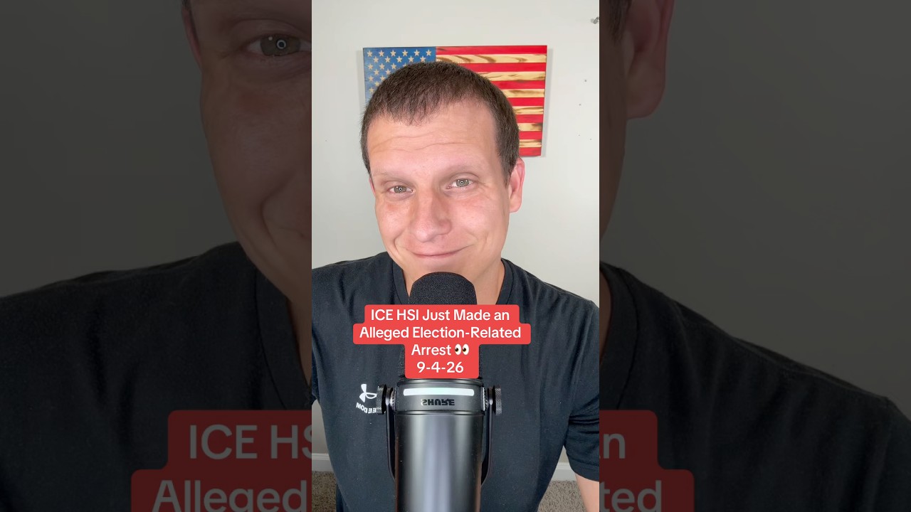 ICE и HSI только что произвели арест, предположительно связанный с выборами 👀