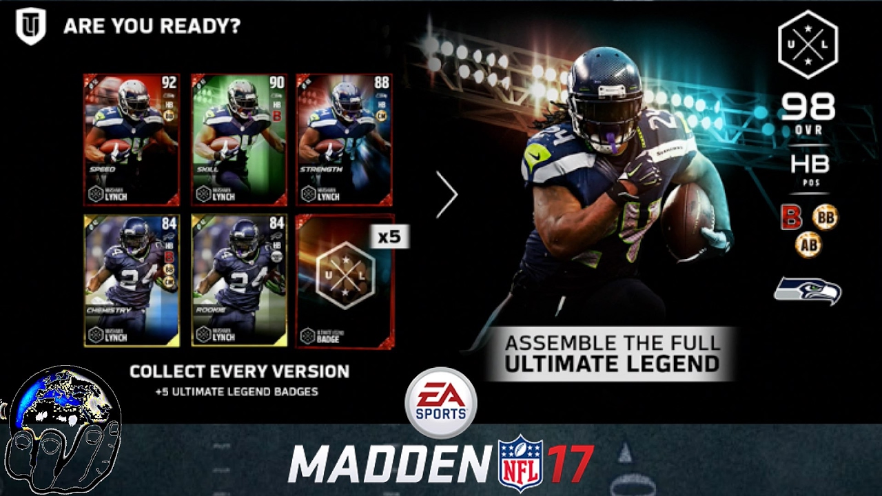 Ultimate Legend Marshawn Lynch Leads The Pack Of All New Cards In Madden 17 Ultimate Team!