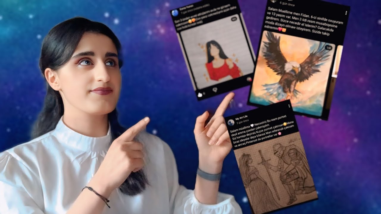 MƏNƏ GÖNDƏRDİYİNİZ RƏSMLƏRƏ BAXIRAM🎨!SERi 19-un ardı(gùnù gùnden artan əl işləri🥹🫂)