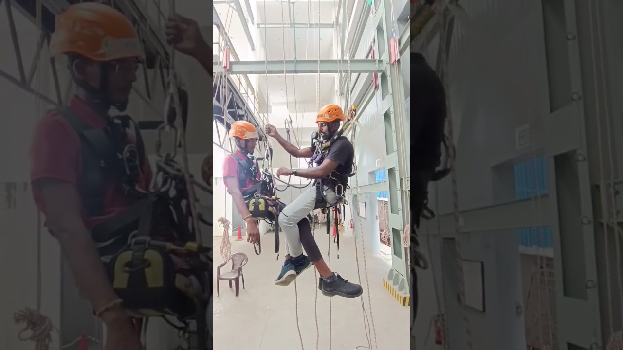 Rescue from descent mode adjacent rope (for level 1 techniques) in Hindi