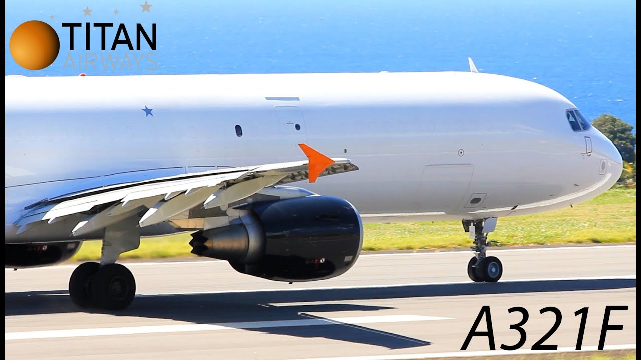 Titan Airways A321F (Amerijet) taxi and departure from St. Kitts to Grenada !!!