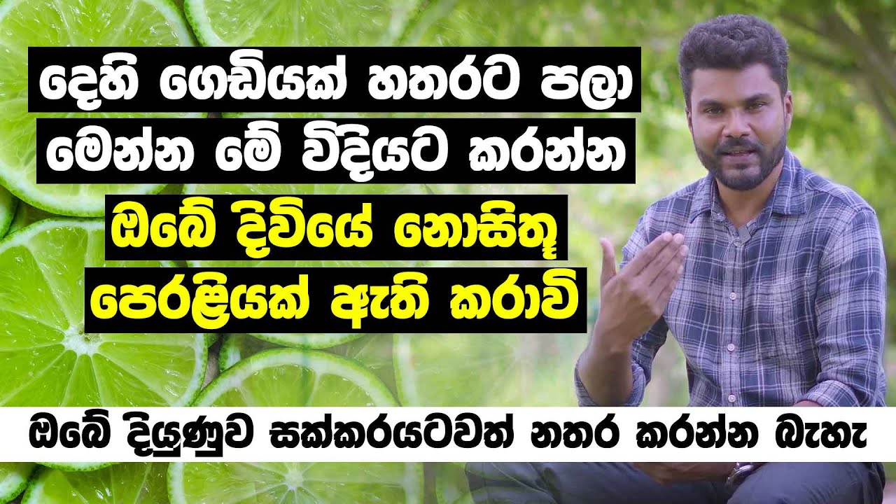 දෙහි ගෙඩියක් හතරට පලා මෙන්න මේ විදියට කියන්න - ඔබේ දියුණුව සක්කරයටවත් නතර කරන්න බැහැ