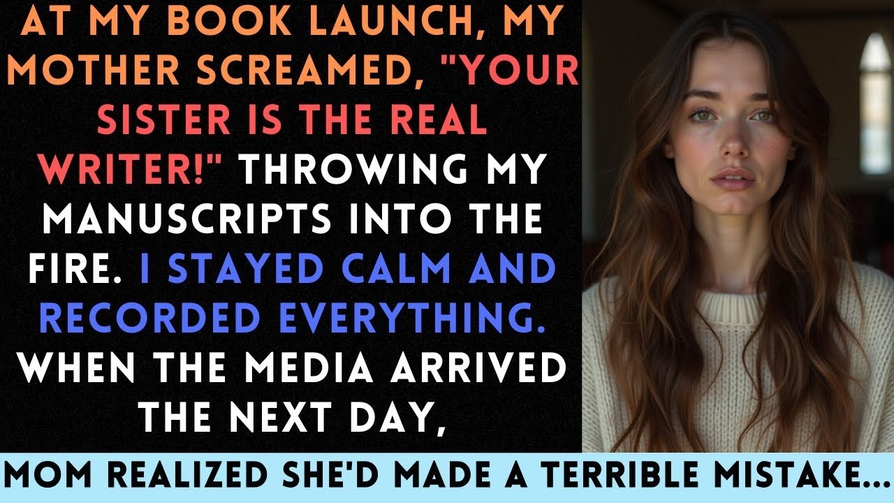 At My Book Launch, My Parents Demanded I Give My Publishing Contract To My Sister  I Refused—Mom