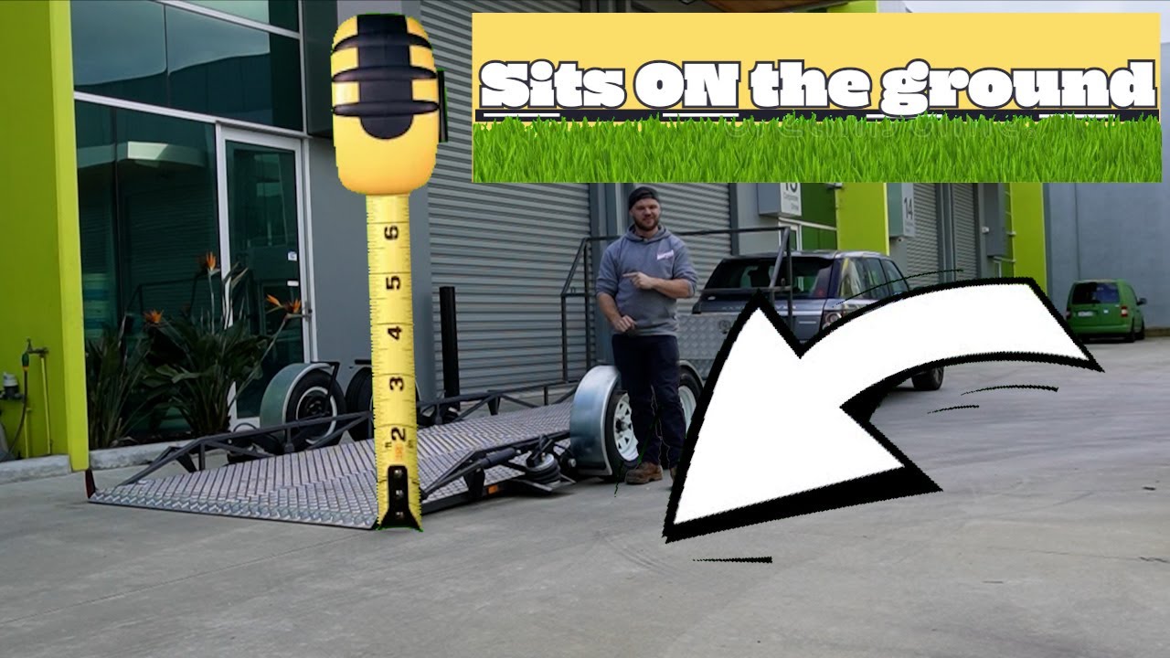 New AIRBAG Trailer lays FLAT on the ground!!