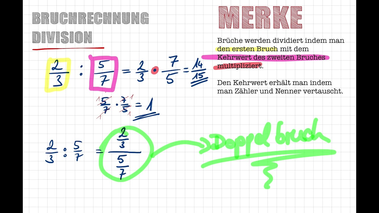 Mathe Bruchrechnung Division