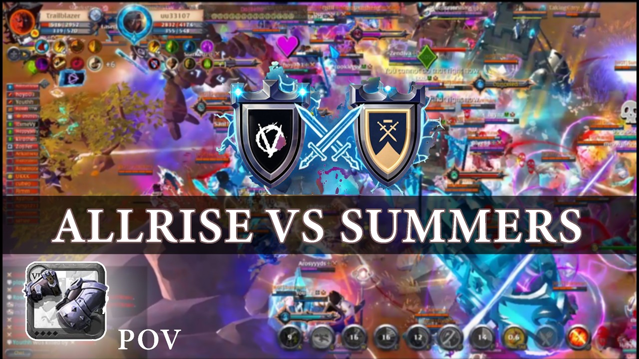Spiked Gauntlets ⚔️ | AllRise vs Summers — Friendly Fight  | Albion Online