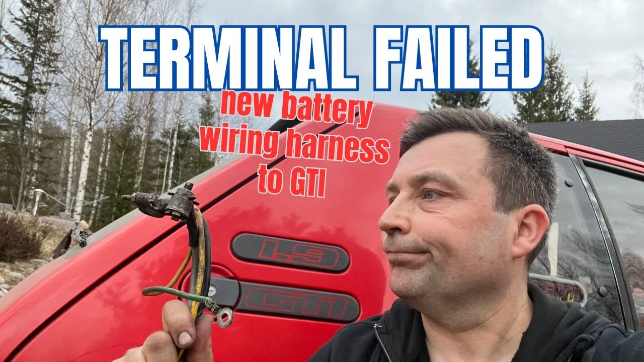 Battery terminal failed | New battery wiring harness | Peugeot 205 GTI 1.9 |