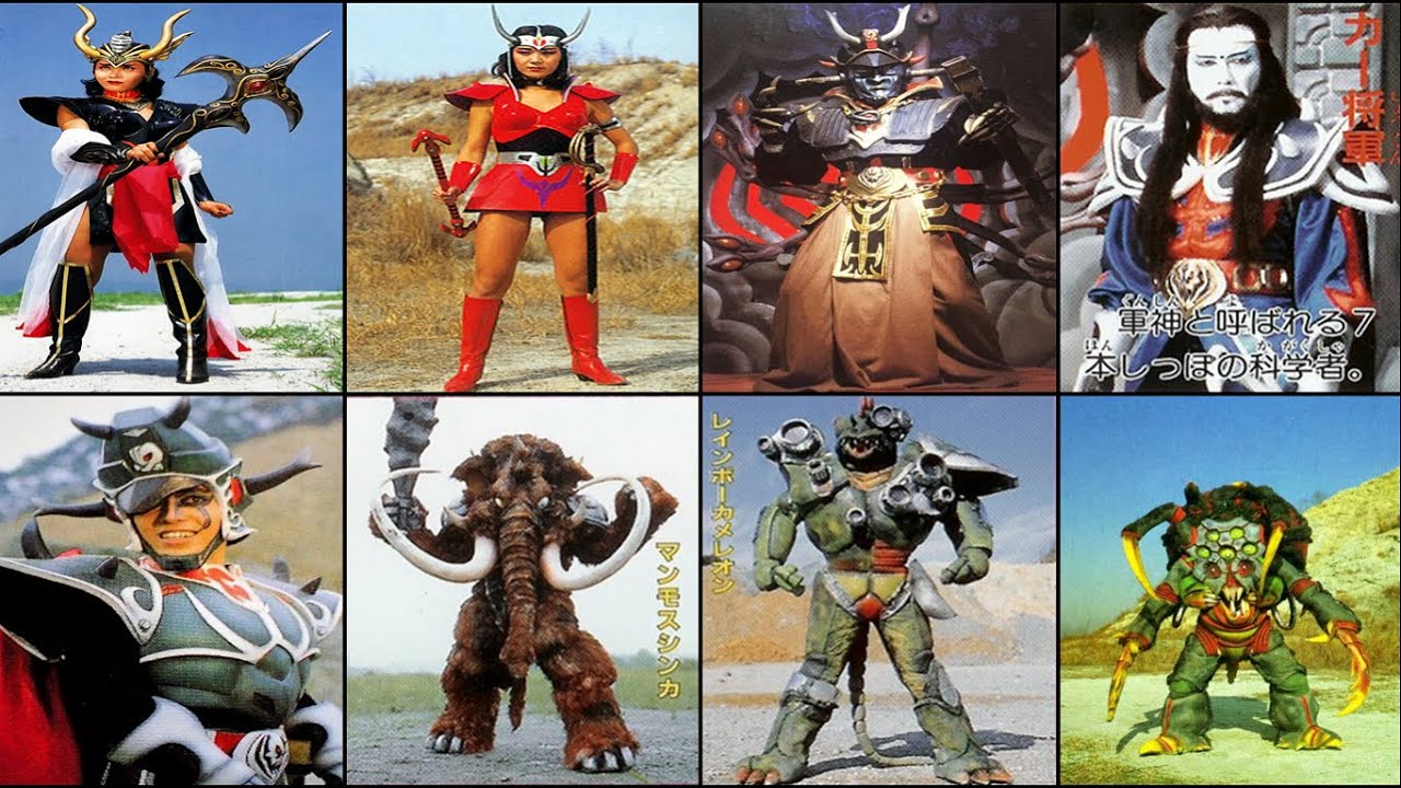 All Dynaman Monsters/Villains