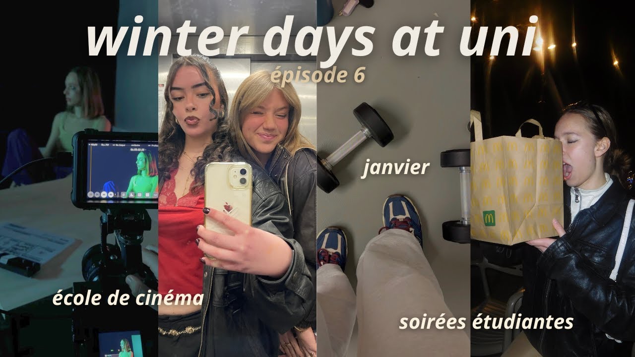 WINTER DAYS AT UNI┃études de cinéma, tournages & vie étudiante 📽️ [épisode 6]