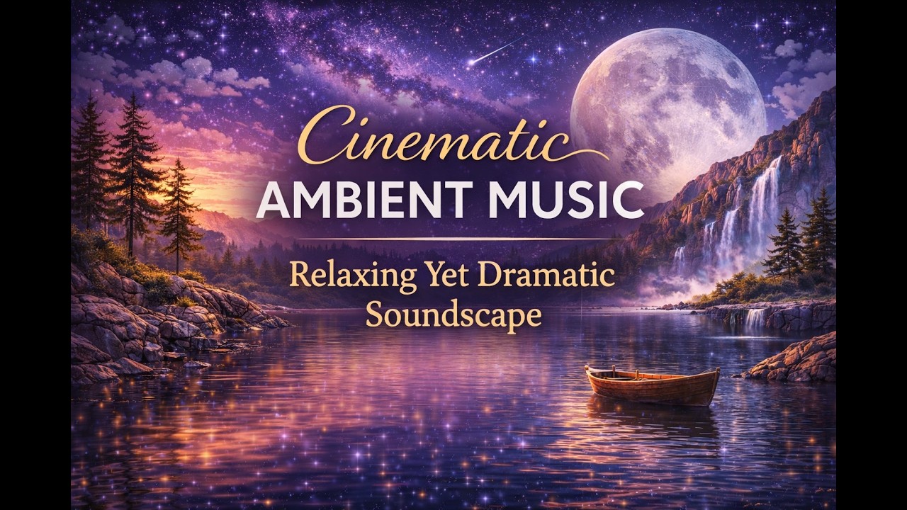 cinematic ambient music relaxing yet dramatic soundscape