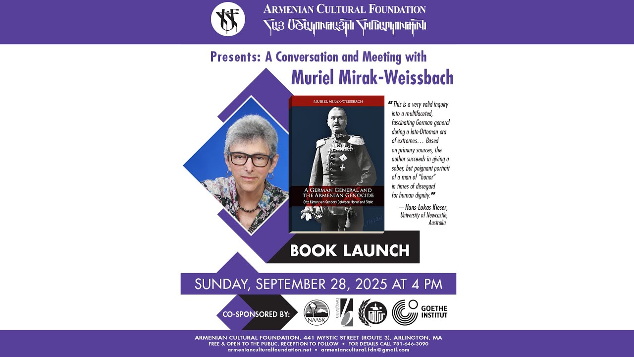 Armenian Cultural Foundation Presents: A Conversation & Meeting with Muriel Mirak-Weissbach