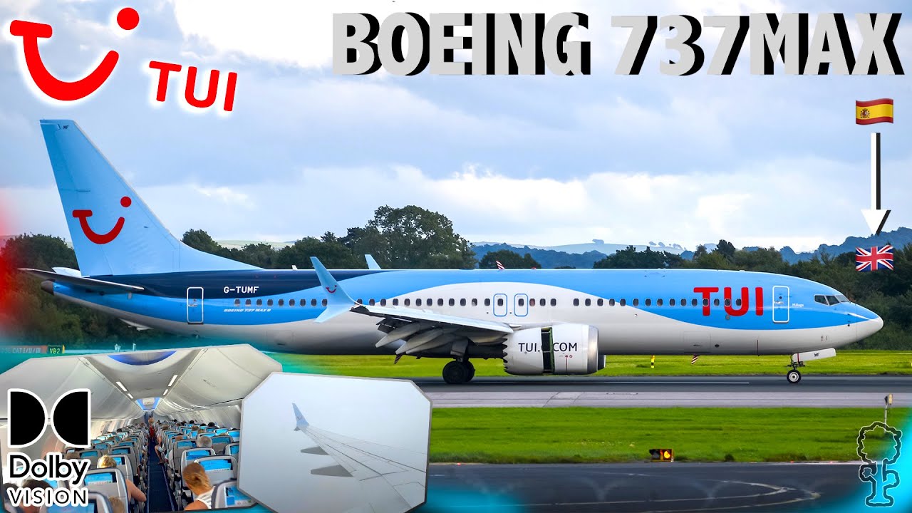 TUI Boeing 737-MAX-8 Flight Ibiza - Manchester Airport (HDR10+ Dolby Vision Trip Report)