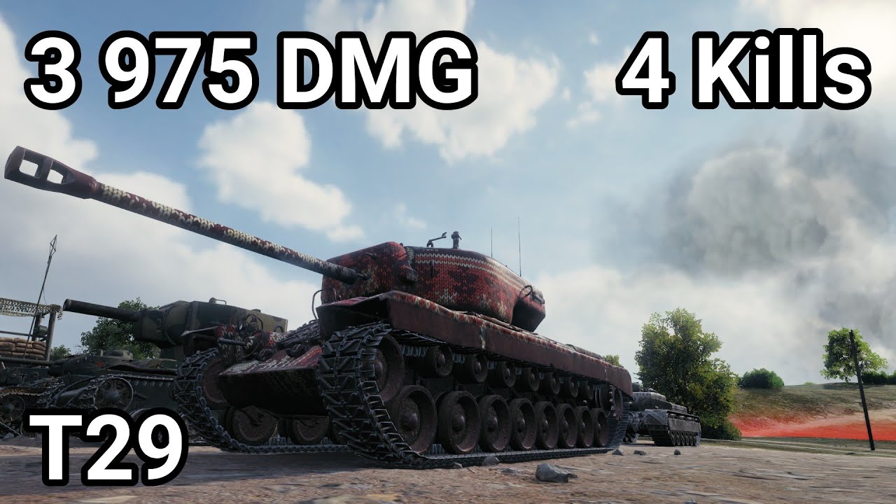 T29 4K DAMAGE! Solid Heavy Tank Tactics