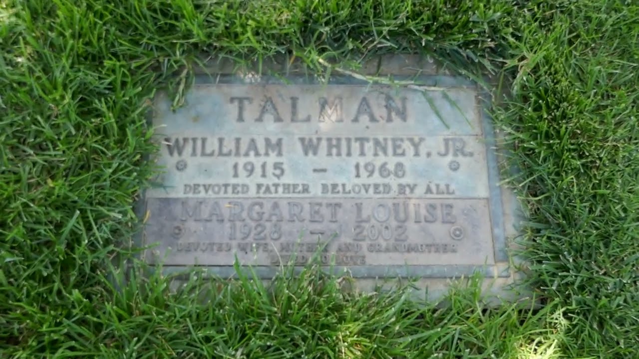 Actor William Talman Grave Forest Lawn Hollywood Hills Los Angeles California USA June 6, 2024