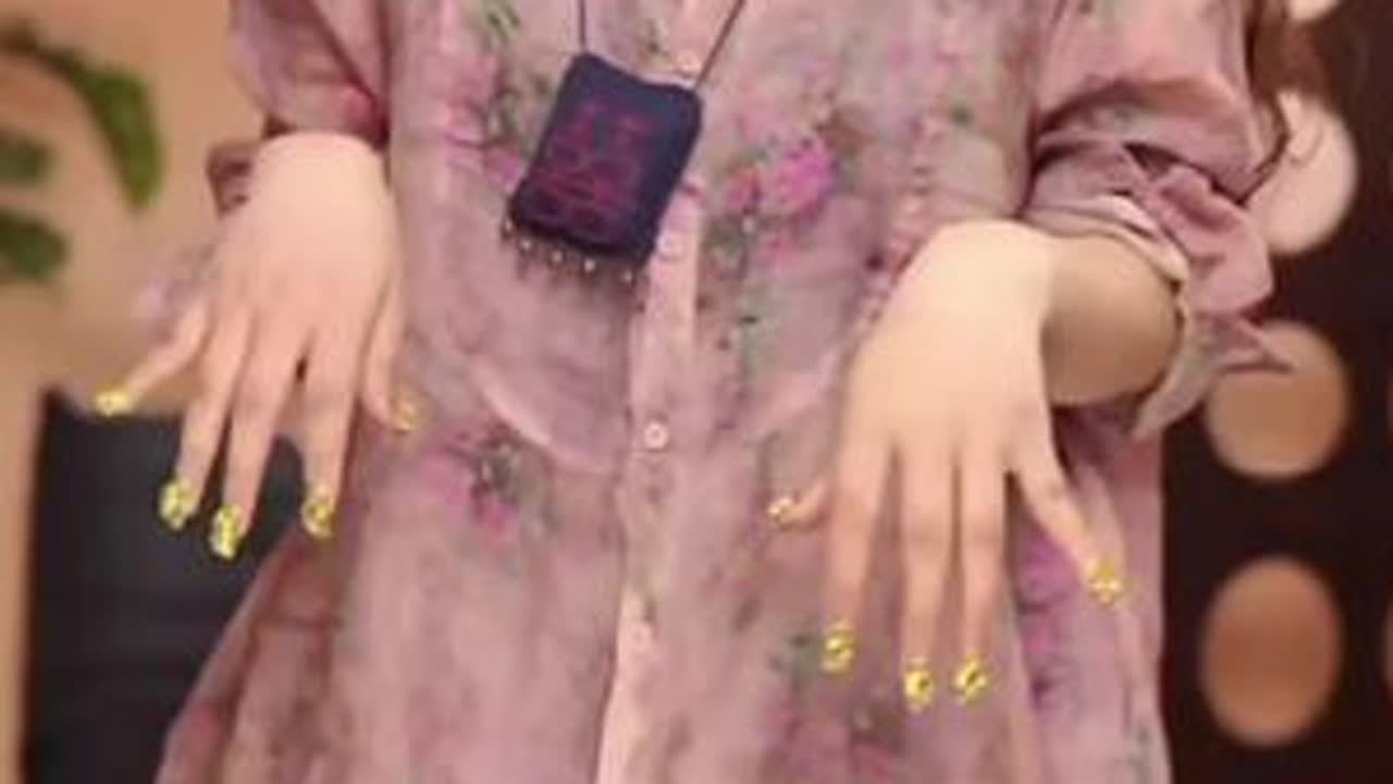 印花休闲复古百搭时尚文艺风连衣裙museguhui/木色古汇1191#小众设计感 #谁穿谁好看 #夏季新款 #面料舒适透气 #遮肉显瘦遮肉减龄
