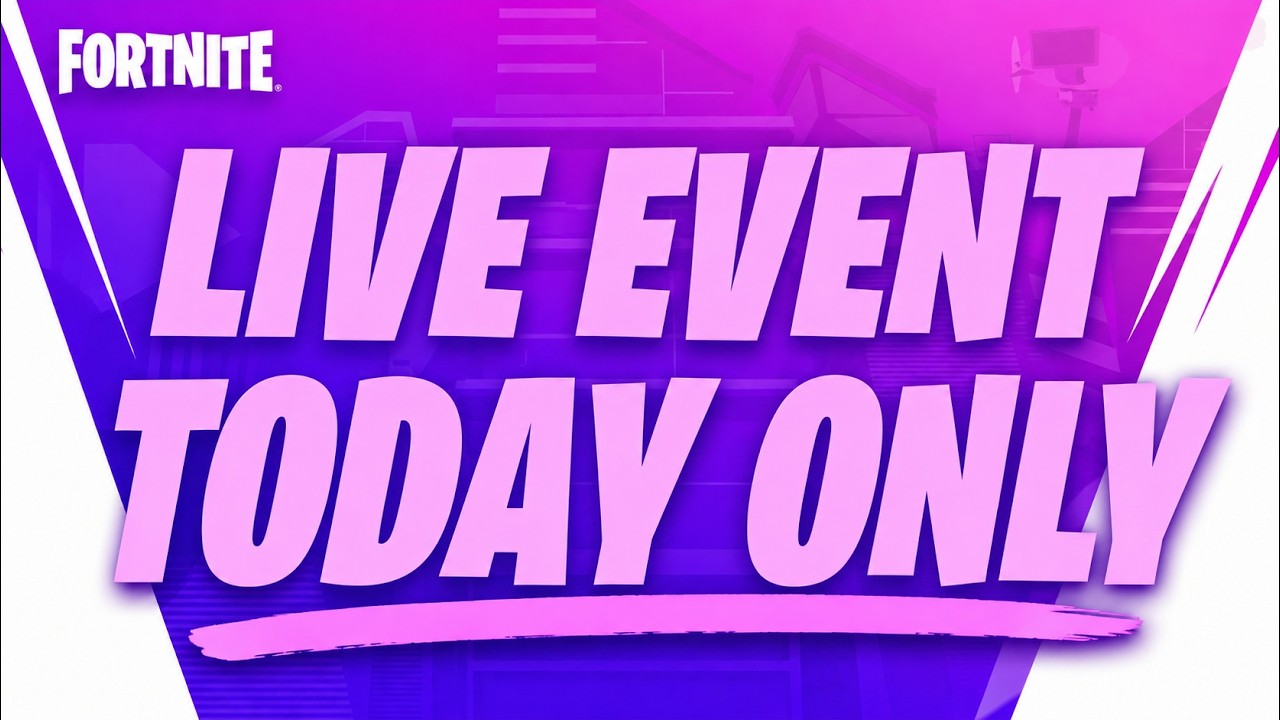 There's A LIVE EVENT, TODAY ONLY!!!  Here's WHEN!