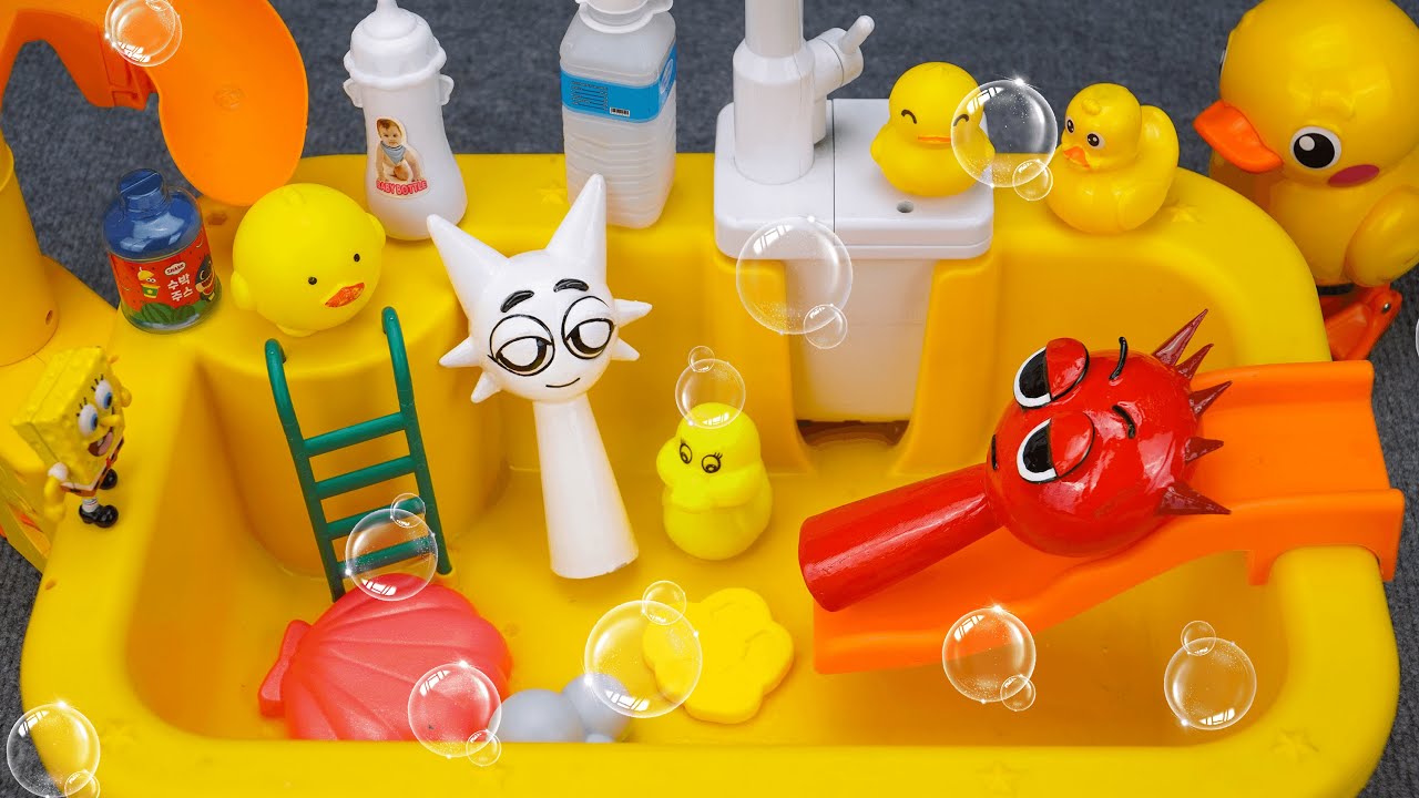 SPRUNKI Wenda Toy Satisfying with Unboxing Cute Bathtub, Aquarium Playset ASMR | Funny Toys