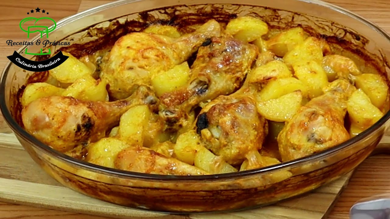 FAÇA FRANGO COM BATATA ASSIM!!MUITO SABOROSO E FÁCIL!!