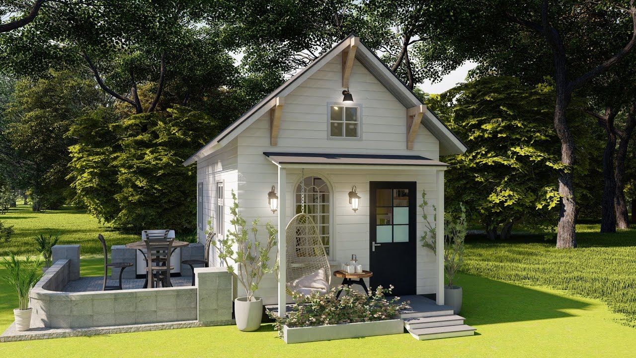Charming Small House Design 4 x 7 Meters ( 28 Sqm ) with lodt and Floor Plan