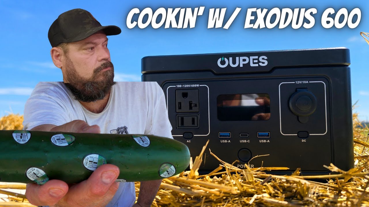 Cooking with the Oupes Exodus 600 / Best Entry-Level Portable Solar Power Bank