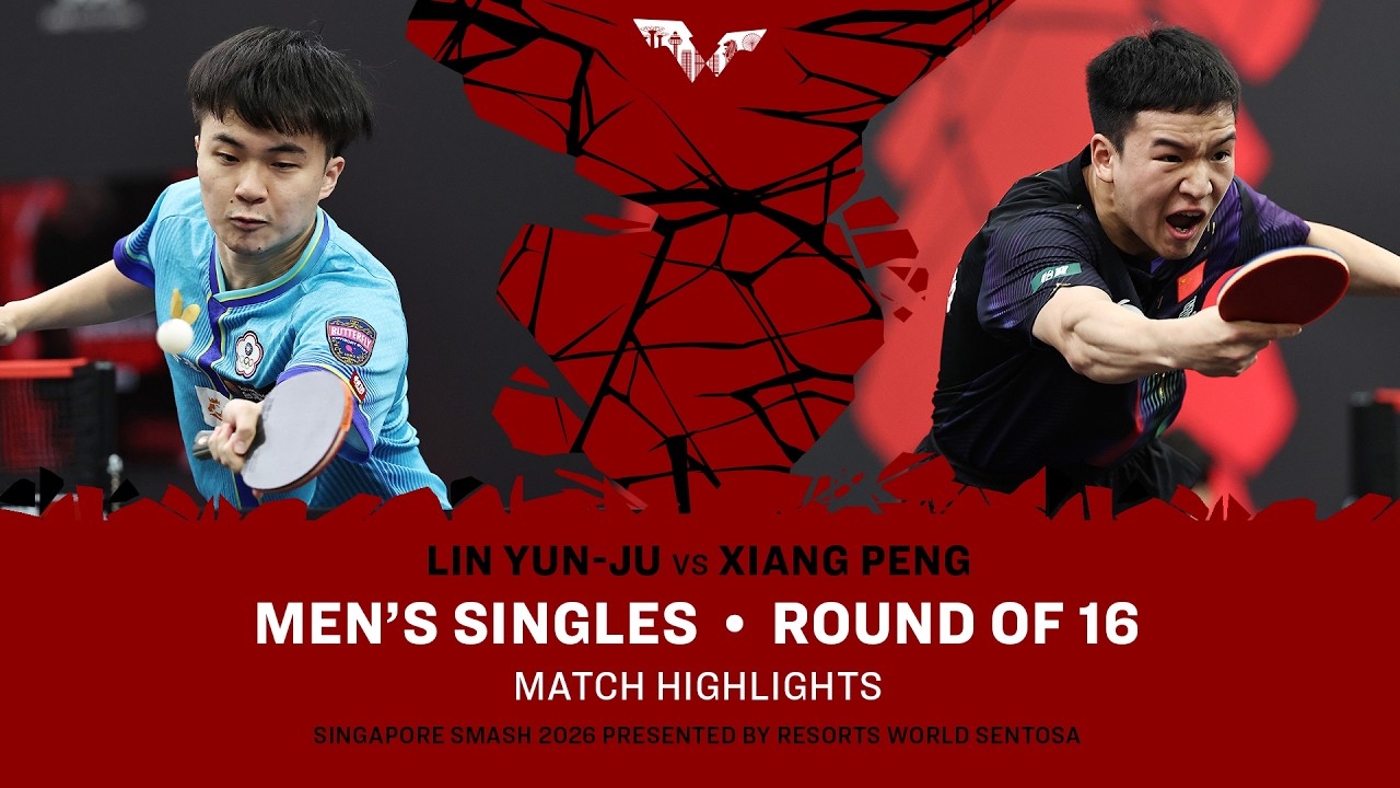 Lin Yun-Ju vs Xiang Peng | MS R16 | #WTTSingapore2026