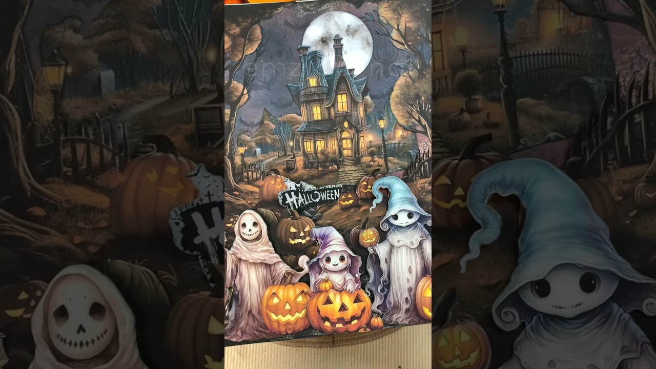 Cute Halloween Spread 👻🎃✨ #asmr #shorts #scrapbooking #artjournal #halloween #journal #halloween