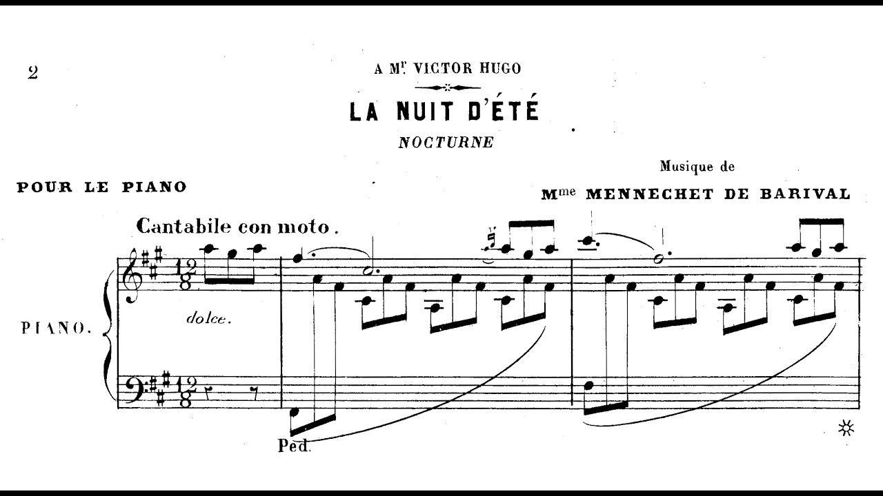 Henriette-Caroline Mennechet de Barival: Nocturne 