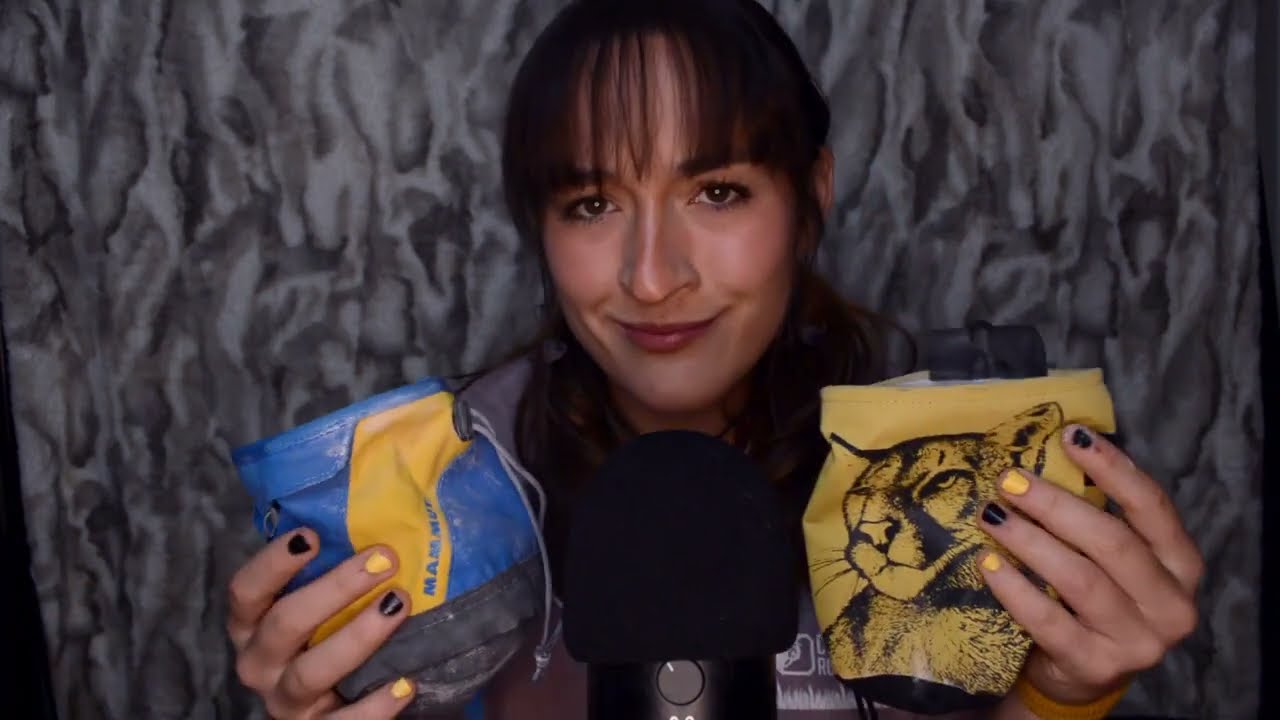Rock Climbing ASMR This or That! YOU choose your climbing gear! Whispering, tapping, metal clicking