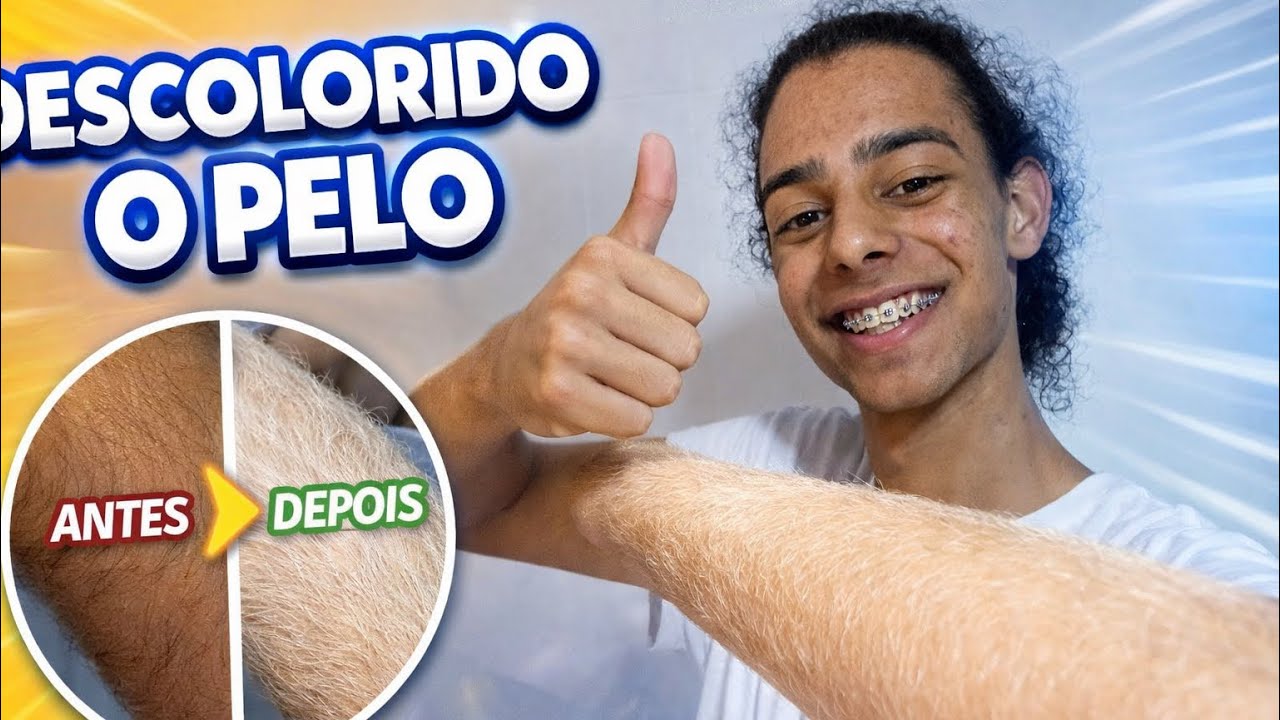 CONSEGUI DESCOLORIR O PELO DO MEU CORPO !!!
