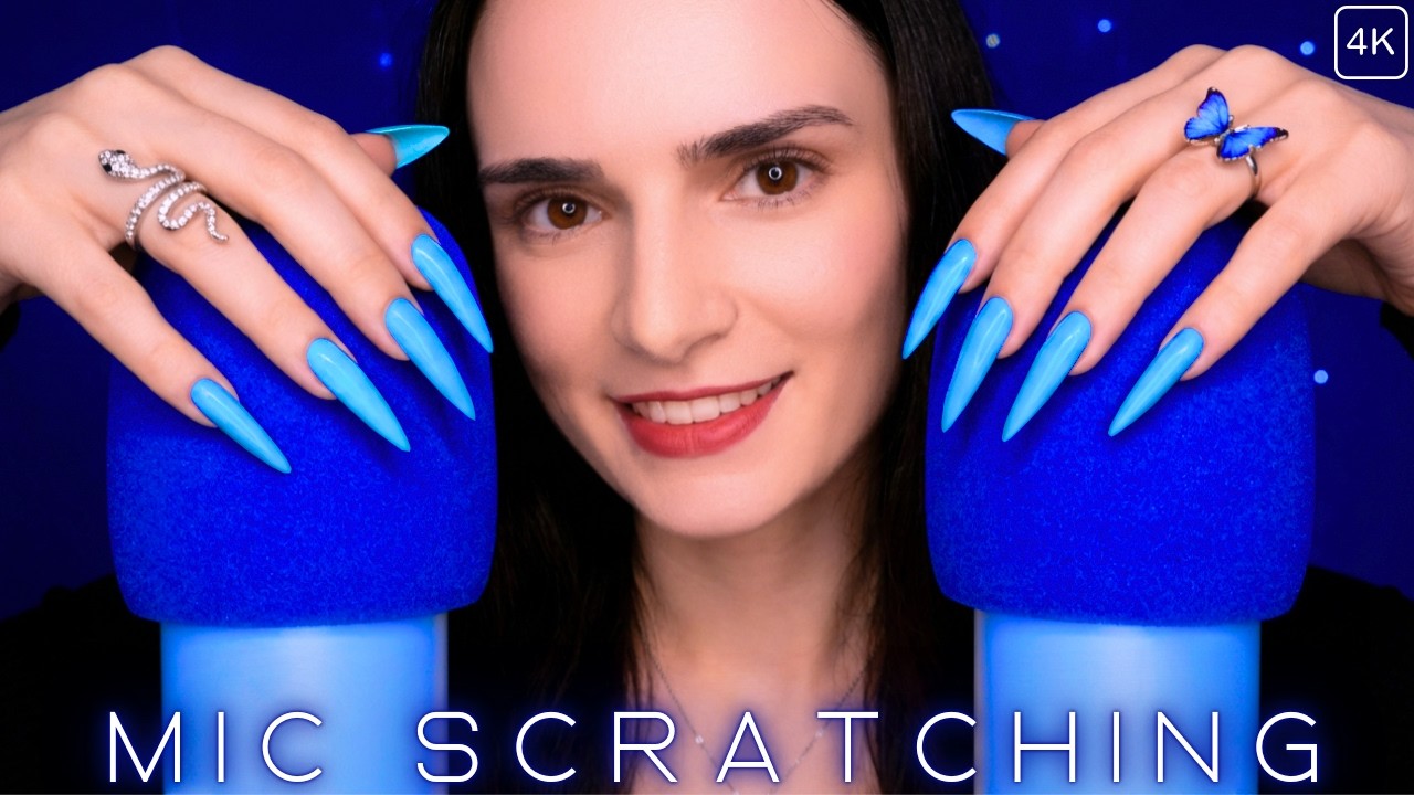 ASMR NEXT LEVEL 🔥 Mic Scratching - Brain Scratching ⚠️ INSTANT SLEEP ⚠️ Long Nails 😴 No Talking 4K
