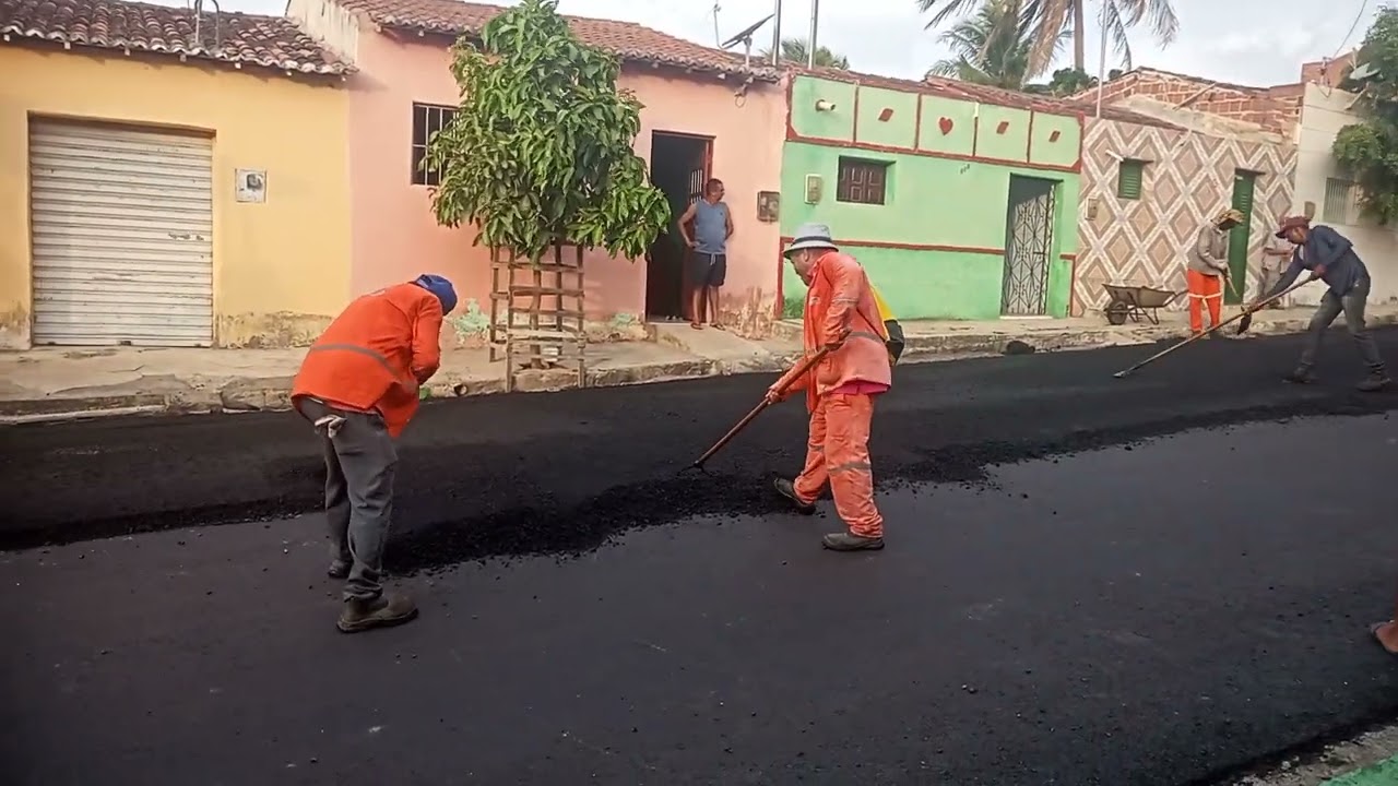 asfalto da rua manuel inácio da Silva Damião PB