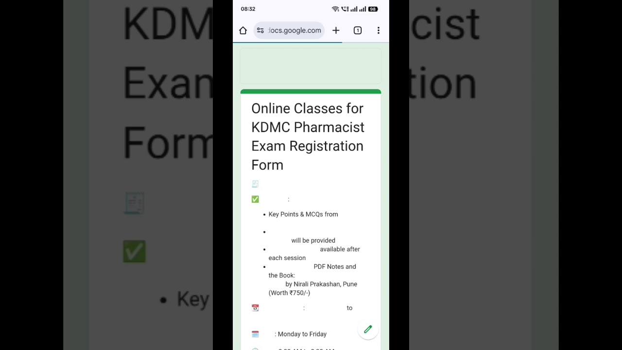 KDMC Pharmacist Exam: Online Classes  #pharmacyclasses #pharmacistrecruitment #sepoypharma  #gpat