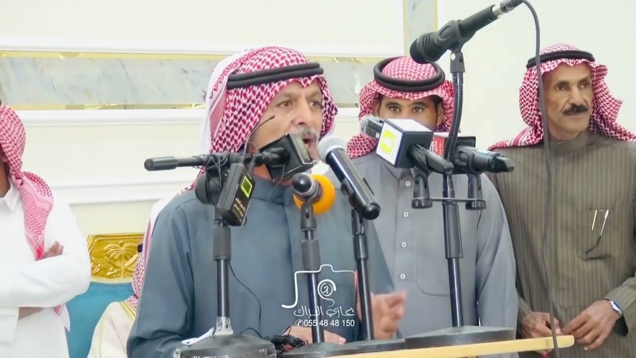 قصيدة  الشاعر ابراهيم عليان الرقاص بحفل أفتتاح ديوان سعد عليان الرقاص