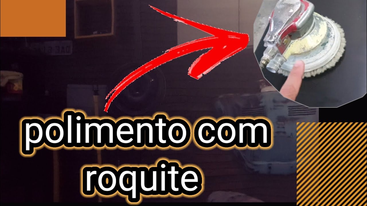 polimento com roquite orbital