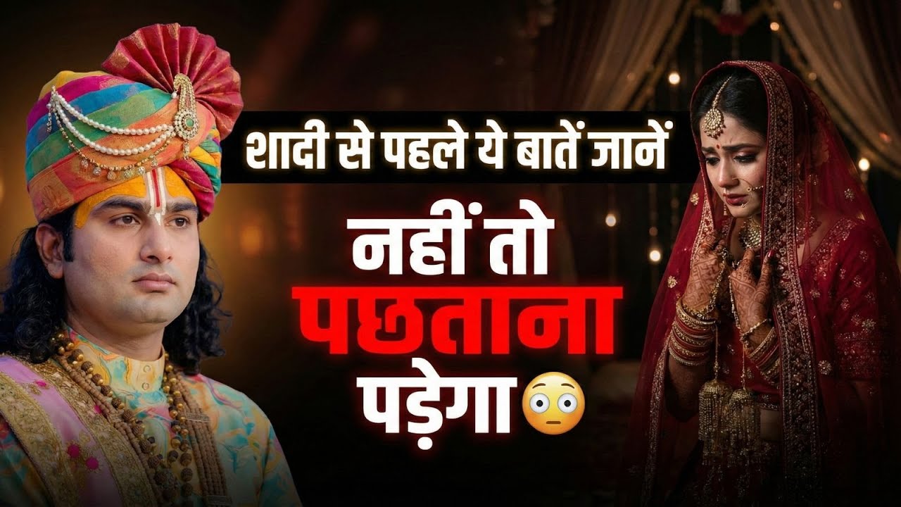 शादी से पहले ये बातें ज़रूर जान लें, वरना जीवन भर पछताना पड़ेगा 😳 | श्री अनिरुद्धाचार्य जी महाराज