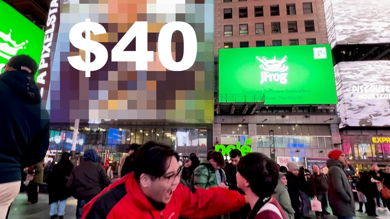 $40 Times Square Billboard Surprise