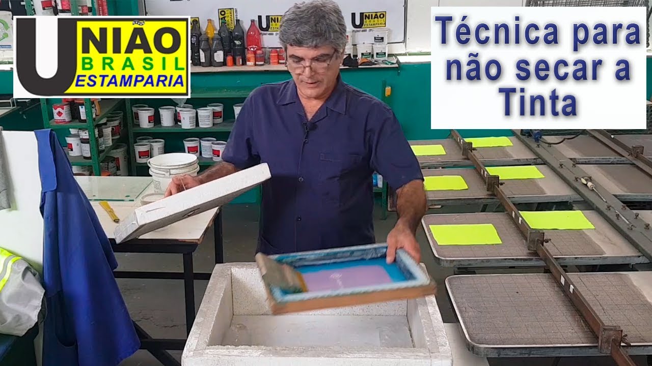 Técnica para não secar a tinta - #4 Chato ter que lavar a tela a cada rodada.