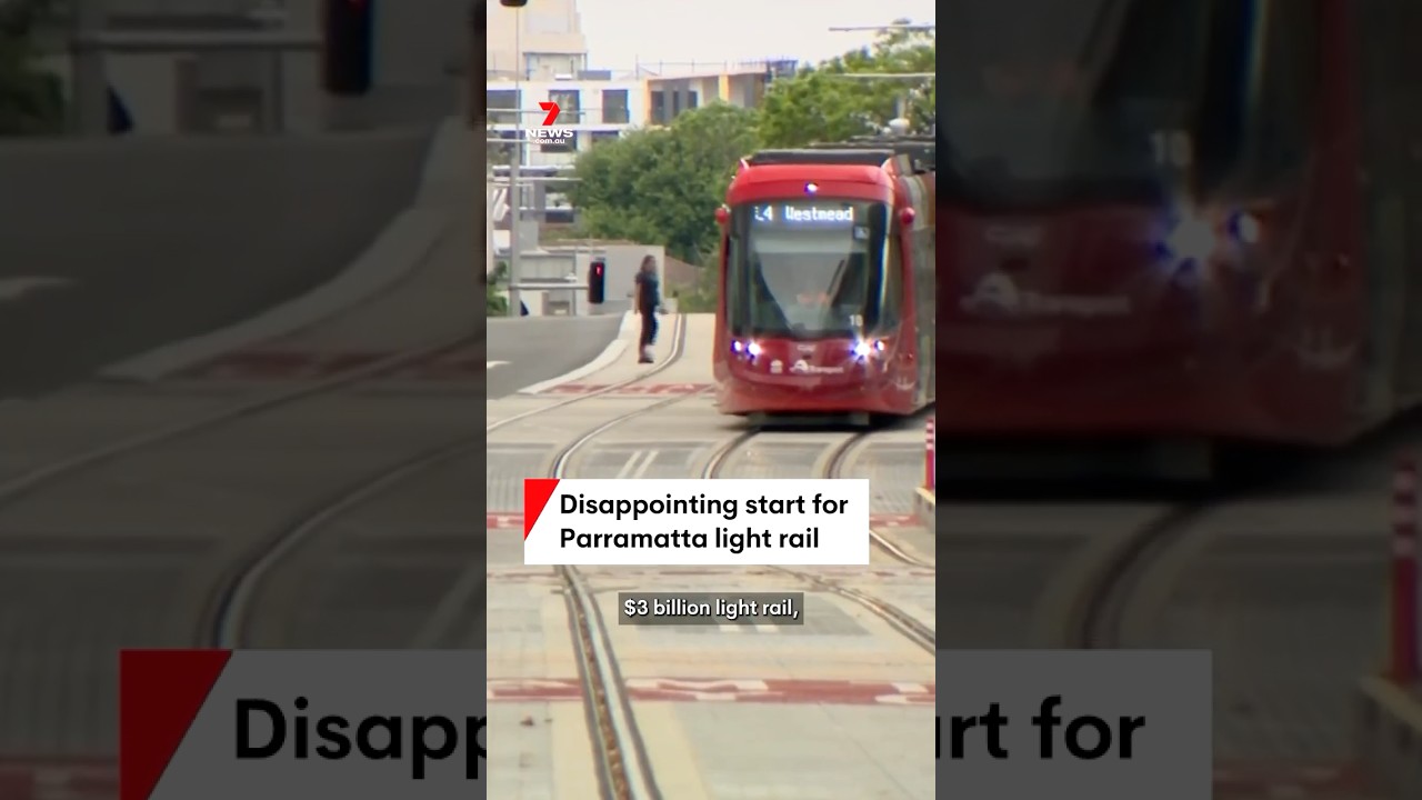 Parramatta light rail taking on just 6000 passengers a day