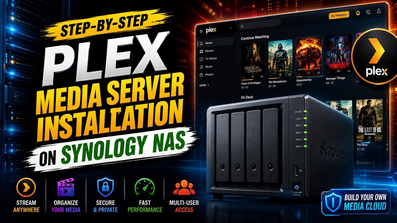Как установить Plex Media Server на Synology NAS (пошаговое руководство 2026 года)