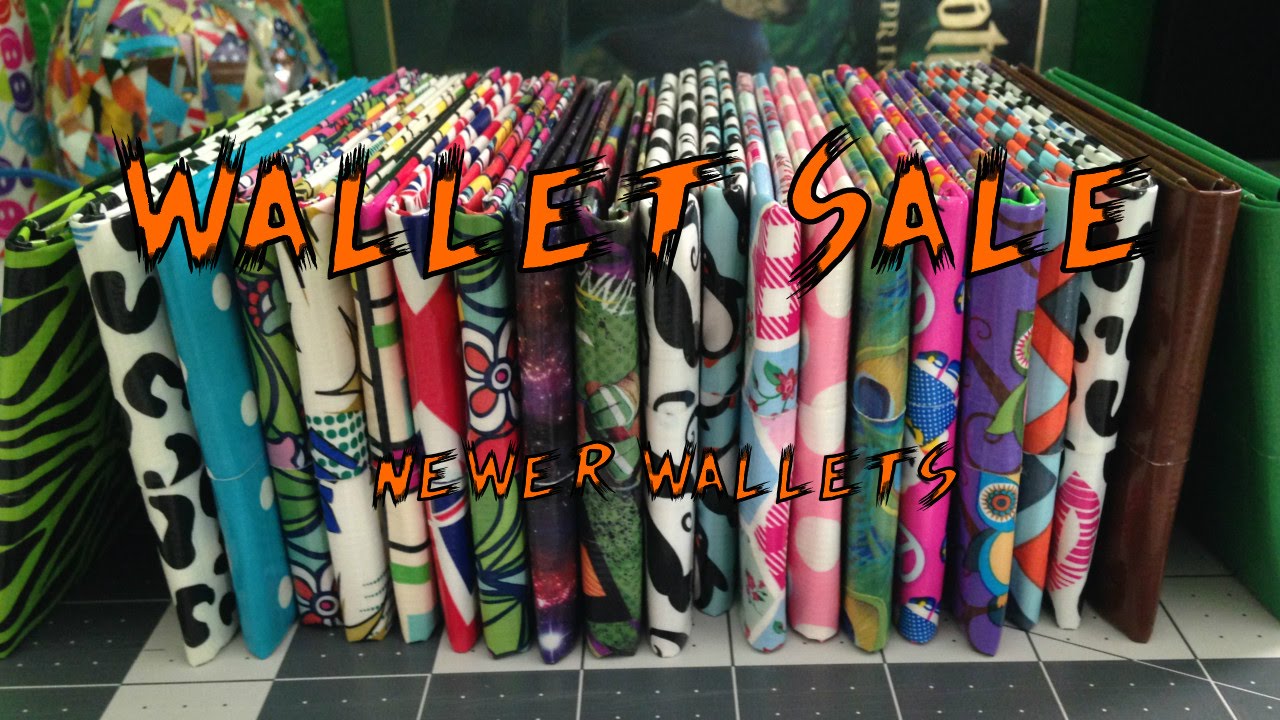 (Another) Duct Tape Wallet Sale - Newer Wallets