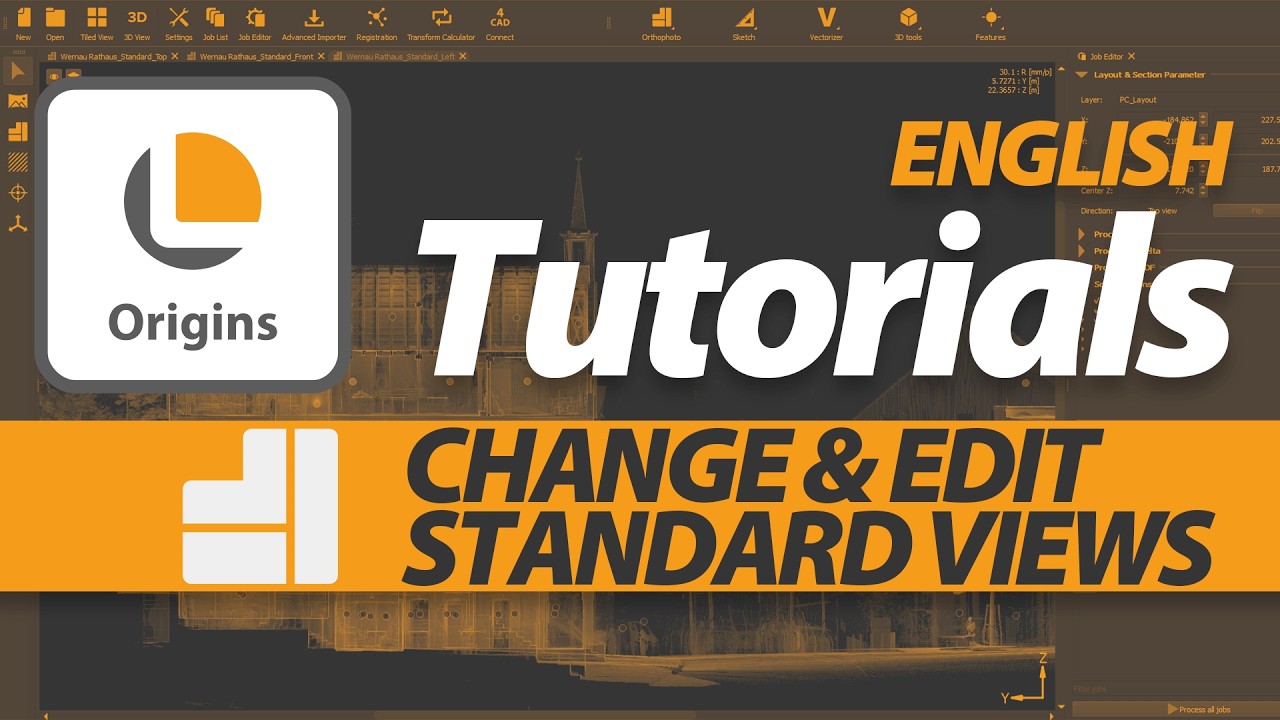 PointCab Origins – Change & Edit Standard Views